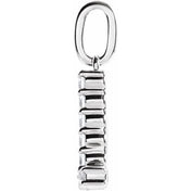 14K White 1/8 CTW Lab-Grown Diamond Initial L Pendant