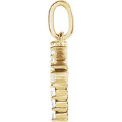 14K Yellow 1/5 CTW Lab-Grown Diamond Initial K Pendant