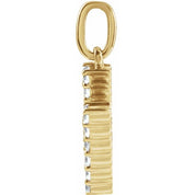 14K Yellow 1/5 CTW Lab-Grown Diamond Initial H Pendant