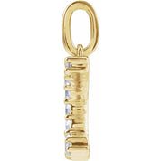 14K Yellow 1/6 CTW Lab-Grown Diamond Initial C Pendant