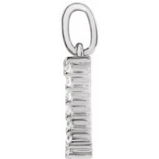 14K White 1/5 CTW Lab-Grown Diamond Initial Z Pendant