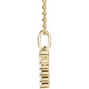 14K Yellow 1/6 CTW Lab-Grown Diamond Initial T 16-18" Necklace