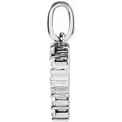 14K White 1/5 CTW Lab-Grown Diamond Initial P Pendant