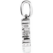 14K White 1/5 CTW Lab-Grown Diamond Initial S Pendant