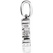 14K White 1/5 CTW Lab-Grown Diamond Initial S Pendant
