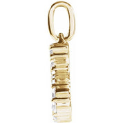 14K Yellow 1/5 CTW Lab-Grown Diamond Initial S Pendant