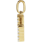 14K Yellow 1/5 CTW Lab-Grown Diamond Initial U Pendant