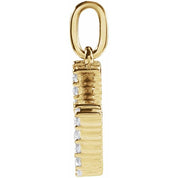 14K Yellow 1/5 CTW Lab-Grown Diamond Initial U Pendant