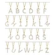 14K Yellow 1/3 CTW Lab-Grown Diamond Initial M Pendant