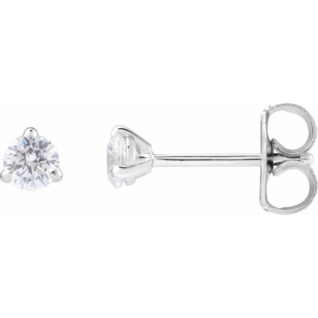 14K Rose 1 Lab-Grown Diamond Cocktail-Style Stud Earrings