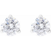 14K White 1/2 CTW Lab-Grown Diamond Stud Earrings