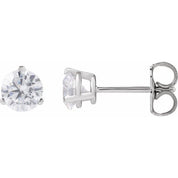 14K White 3/4 CTW Lab-Grown Diamond Stud Earrings