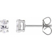 14K White 1/2 CTW Lab-Grown Diamond Stud Earrings