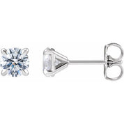 14K White 1 CTW Lab-Grown Diamond Cocktail-Style Stud Earrings