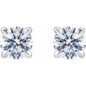 14K White 1 CTW Lab-Grown Diamond Cocktail-Style Stud Earrings