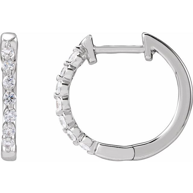 5 CTW Lab-Grown Diamond Hoop Earrings