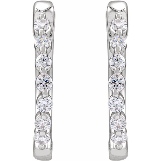 5 CTW Lab-Grown Diamond Hoop Earrings