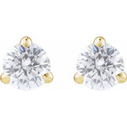 14K Yellow 1/4 Lab-Grown Diamond Cocktail-Style Stud Earrings