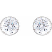 14K White 1 CTW Natural Diamond Ultra-Lightweight Stud Earrings