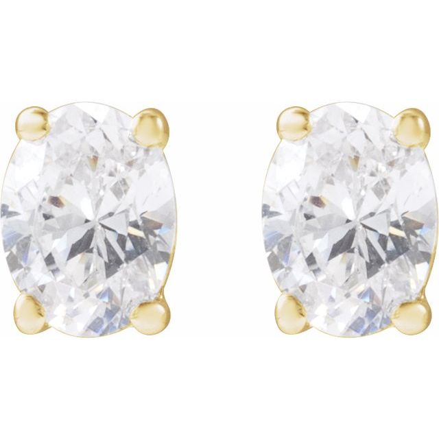 14K Yellow 1/3 CTW Lab-Grown Diamond Stud Earrings