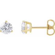 14K Yellow 1 CTW Lab-Grown Diamond Stud Earrings