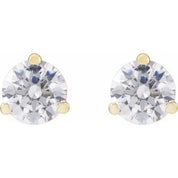 14K Yellow 3/4 CTW Lab-Grown Diamond Stud Earrings