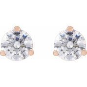 14K Rose 3/4 CTW Lab-Grown Diamond Stud Earrings