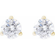 14K Yellow 1/2 CTW Lab-Grown Diamond Stud Earrings