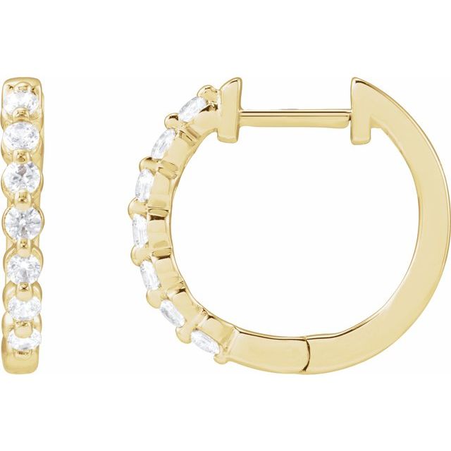 3 CTW Lab-Grown Diamond Hoop Earrings