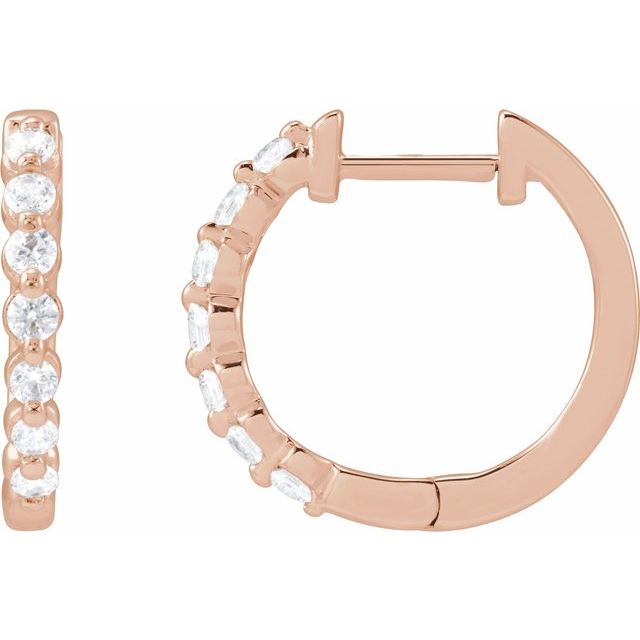 3 CTW Lab-Grown Diamond Hoop Earrings