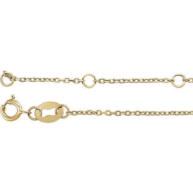 14K Yellow Natural Pink Tourmaline 6 1/2-7 1/2" Bracelet
