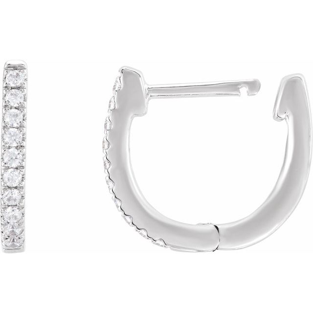 6 CTW Lab-Grown Diamond Hoop Earrings