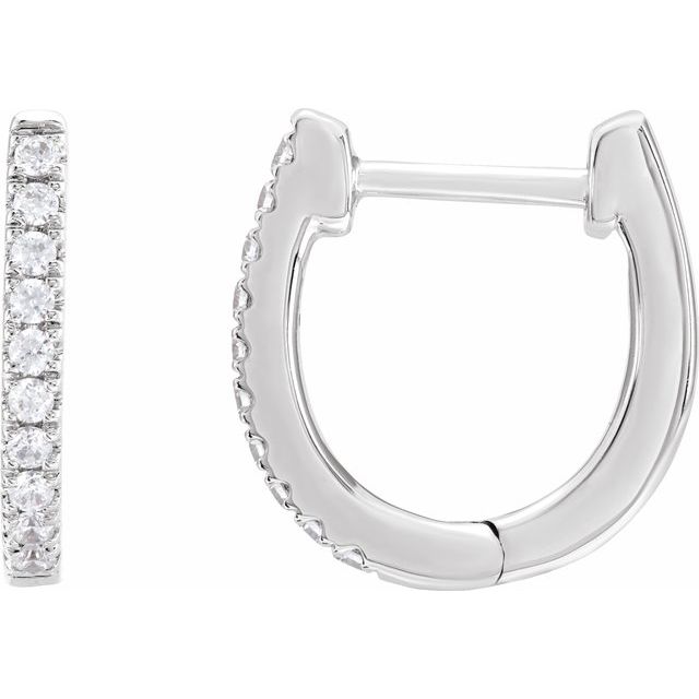 6 CTW Lab-Grown Diamond Hoop Earrings