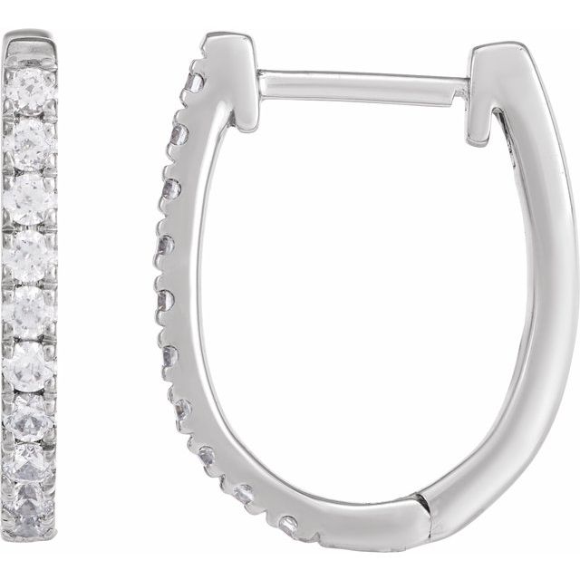 3 CTW Lab-Grown Diamond Hoop Earrings