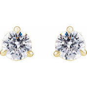14K Yellow 3/4 Lab-Grown Diamond Cocktail-Style Stud Earrings