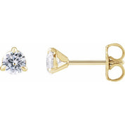 14K Yellow 1/2 Lab-Grown Diamond Cocktail-Style Stud Earrings