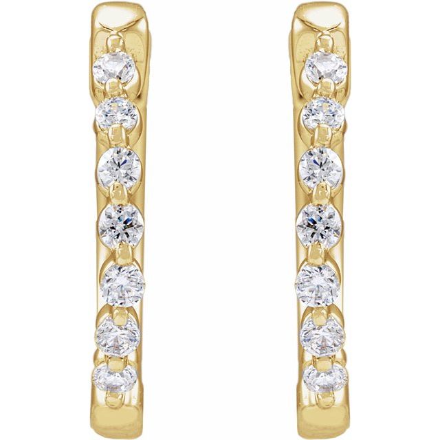 5 CTW Lab-Grown Diamond Hoop Earrings