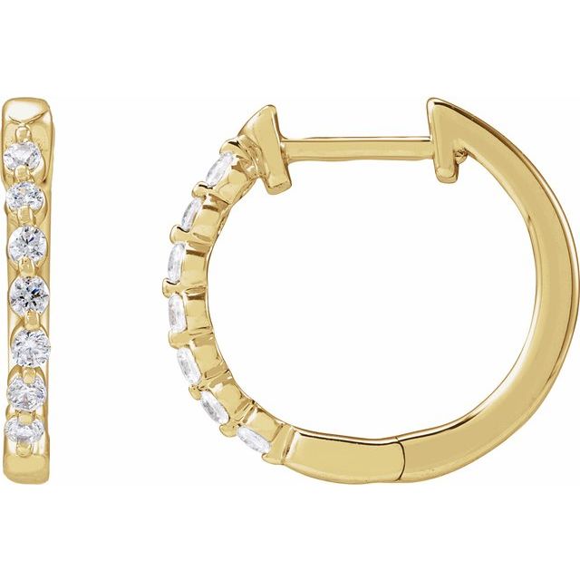 5 CTW Lab-Grown Diamond Hoop Earrings