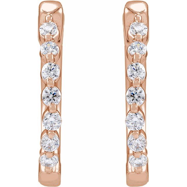 5 CTW Lab-Grown Diamond Hoop Earrings