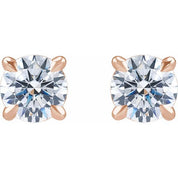 14K Rose 1 CTW Lab-Grown Diamond Cocktail-Style Stud Earrings
