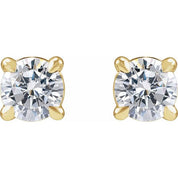 14K Yellow 1/2 CTW Lab-Grown Diamond Cocktail-Style Stud Earrings