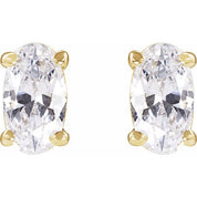 14K Yellow 1/2 CTW Lab-Grown Diamond Stud Earrings