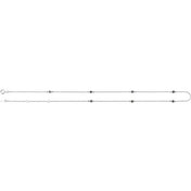 14K White 1/3 CTW Natural Black Diamond 7-Station 16-18" Necklace