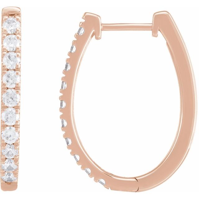10 CTW Lab-Grown Diamond Hoop Earrings