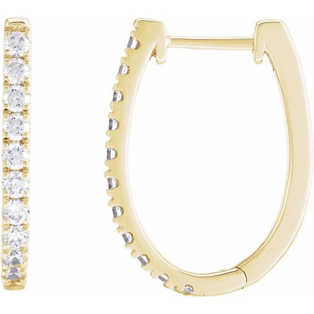 4 CTW Lab-Grown Diamond Hoop Earrings