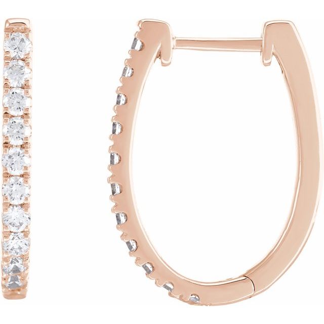 4 CTW Lab-Grown Diamond Hoop Earrings