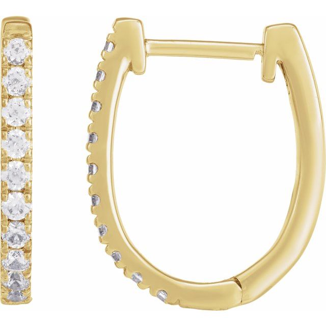 3 CTW Lab-Grown Diamond Hoop Earrings