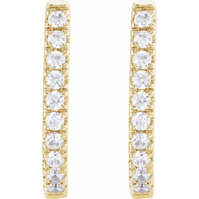 6 CTW Lab-Grown Diamond Hoop Earrings