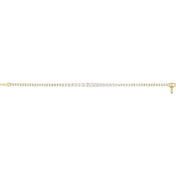 14K Yellow 6 CTW Lab-Grown Diamond Line 7" Bracelet