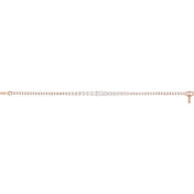 14K Rose 6 CTW Lab-Grown Diamond Line 7" Bracelet